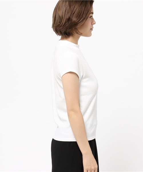 SLY（スライ）の「CUT ジャガードタートルT/SH-S（Tシャツ/カットソー・レディース・イエロー系その他/ブラック/ホワイト・2/1）」の5枚目の写真