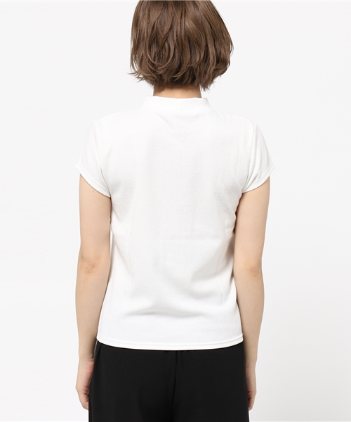 SLY（スライ）の「CUT ジャガードタートルT/SH-S（Tシャツ/カットソー・レディース・イエロー系その他/ブラック/ホワイト・2/1）」の6枚目の写真