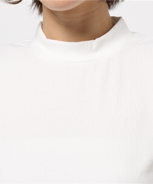 SLY（スライ）の「CUT ジャガードタートルT/SH-S（Tシャツ/カットソー・レディース・イエロー系その他/ブラック/ホワイト・2/1）」の7枚目の写真