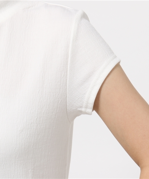 SLY（スライ）の「CUT ジャガードタートルT/SH-S（Tシャツ/カットソー・レディース・イエロー系その他/ブラック/ホワイト・2/1）」の8枚目の写真