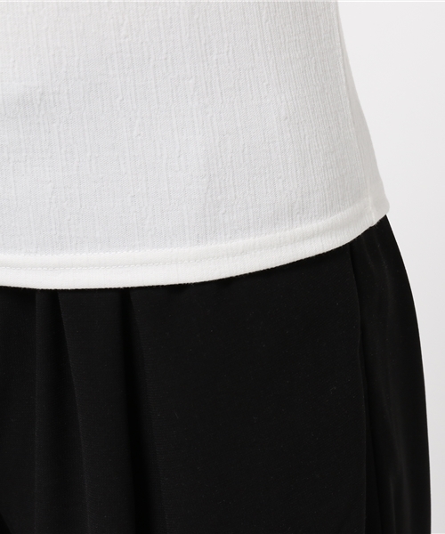 SLY（スライ）の「CUT ジャガードタートルT/SH-S（Tシャツ/カットソー・レディース・イエロー系その他/ブラック/ホワイト・2/1）」の9枚目の写真