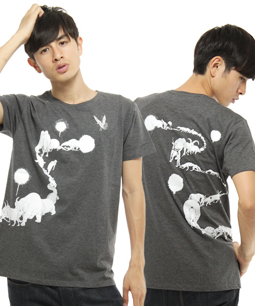 時しらず（トキシラズ）の「HEROISM RINNE TEE（Tシャツ/カットソー・メンズ・ブラック/ダークグレー・MEDIUM/LARGE/SMALL）」の2枚目の写真