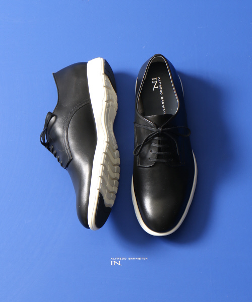 alfredoBANNISTER（アルフレッドバニスター）の「プレーントゥスニーカー（スニーカー・メンズ・ブラック/ブラウン/ネイビー・42/44/41/43/40）」の2枚目の写真