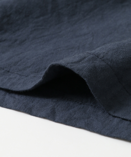 URBAN RESEARCH DOORS MENS（アーバンリサーチ ドアーズ メンズ）の「DOORS ストレッチリネンスキッパーシャツ（シャツ/ブラウス・メンズ・ネイビー/グレイッシュベージュ/オフホワイト・38/40）」の9枚目の写真