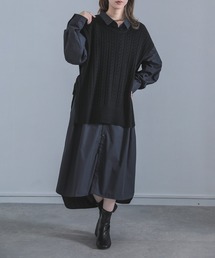 n'OrLABEL | 【感謝価格】シンプルを遊ぶ！『n'Orシンプルシャツワンピース』(シャツワンピース)