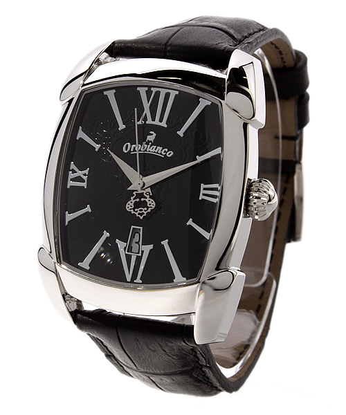 Orobianco（オロビアンコ）の「RETTANGORA（アナログ腕時計・メンズ・ホワイト/ブラウン/ネイビー/ブラック・FREE）」の2枚目の写真