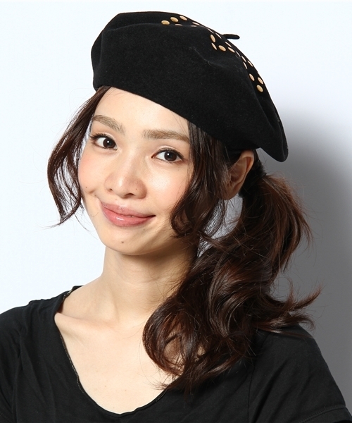 SILAS（サイラス）の「ＳＴＡＲ ＢＥＲＥＴ（ハンチング/ベレー帽・レディース・ブラック・ONE SIZE）」の6枚目の写真