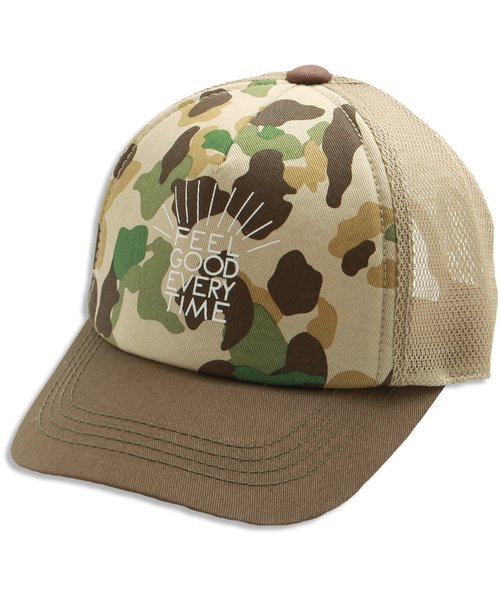 BREEZE（ブリーズ）の「5柄メッシュキャップ（キャップ・キッズ・ブラック/グリーン/カモフラージュ/ブルー/オフホワイト・58/54/50）」の5枚目の写真