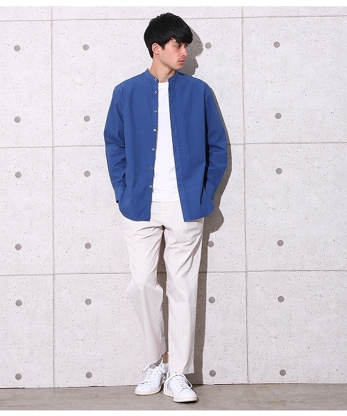 ADAM ET ROPE'（アダムエロペ）の「コードレーンストレッチワイドパンツ（その他パンツ・メンズ・ネイビー/イエロー系その他3・M/L）」の3枚目の写真