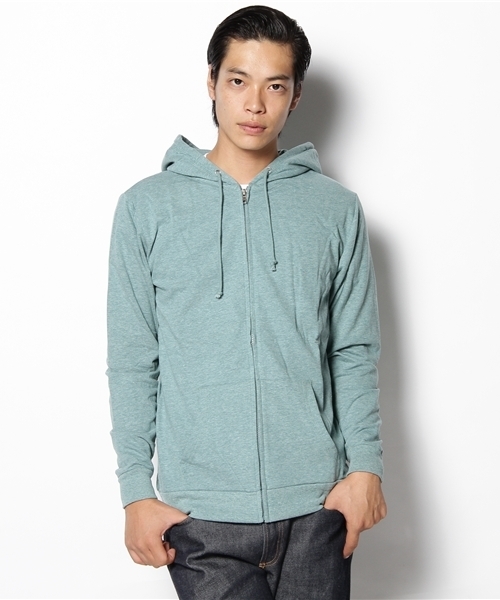 WEGO（ウィゴー）の「ミニウラケLSZPK（パーカー・メンズ・ホワイト系その他/ブラック/杢グレー/ブラウン/ダークグリーン/ターコイズブルー/ネイビー/マスタード/レッド/ワイン/オレンジ/ライトピンク・SMALL/MEDIUM/LARGE/X-LARGE/X-SMALL）」の8枚目の写真