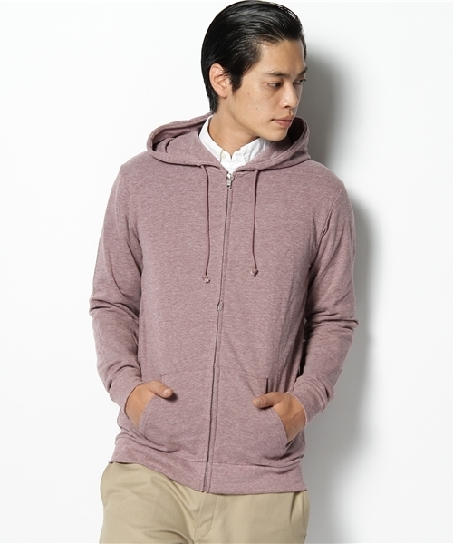 WEGO（ウィゴー）の「ミニウラケLSZPK（パーカー・メンズ・ホワイト系その他/ブラック/杢グレー/ブラウン/ダークグリーン/ターコイズブルー/ネイビー/マスタード/レッド/ワイン/オレンジ/ライトピンク・SMALL/MEDIUM/LARGE/X-LARGE/X-SMALL）」の11枚目の写真