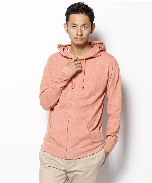 WEGO（ウィゴー）の「ミニウラケLSZPK（パーカー・メンズ・ホワイト系その他/ブラック/杢グレー/ブラウン/ダークグリーン/ターコイズブルー/ネイビー/マスタード/レッド/ワイン/オレンジ/ライトピンク・SMALL/MEDIUM/LARGE/X-LARGE/X-SMALL）」の12枚目の写真