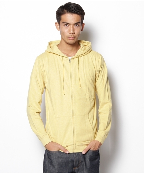 WEGO（ウィゴー）の「ミニウラケLSZPK（パーカー・メンズ・ホワイト系その他/ブラック/杢グレー/ブラウン/ダークグリーン/ターコイズブルー/ネイビー/マスタード/レッド/ワイン/オレンジ/ライトピンク・SMALL/MEDIUM/LARGE/X-LARGE/X-SMALL）」の9枚目の写真