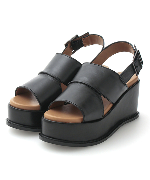 CLANE(クラネ)の「PLATFORM SANDAL(サンダル・レディース・ブラック・36/37/38)」の1枚目の写真