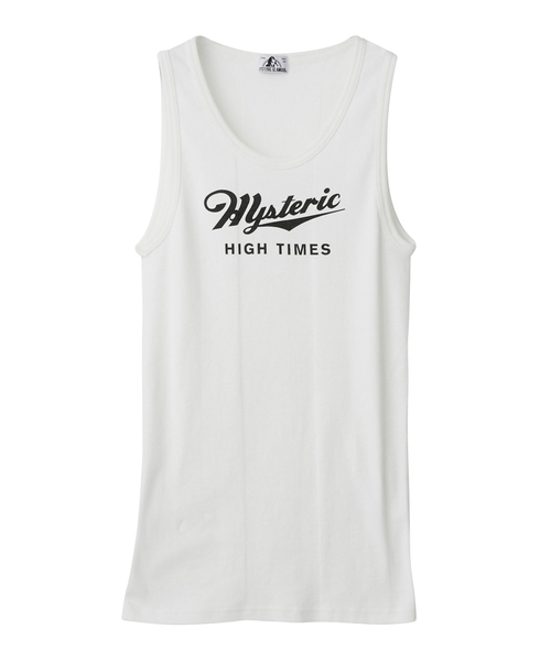 HYSTERIC GLAMOUR（ヒステリックグラマー）の「HYS HIGH TIMESプリントタンクトップ（タンクトップ・メンズ・ブラック/ホワイト・FREE）」の4枚目の写真
