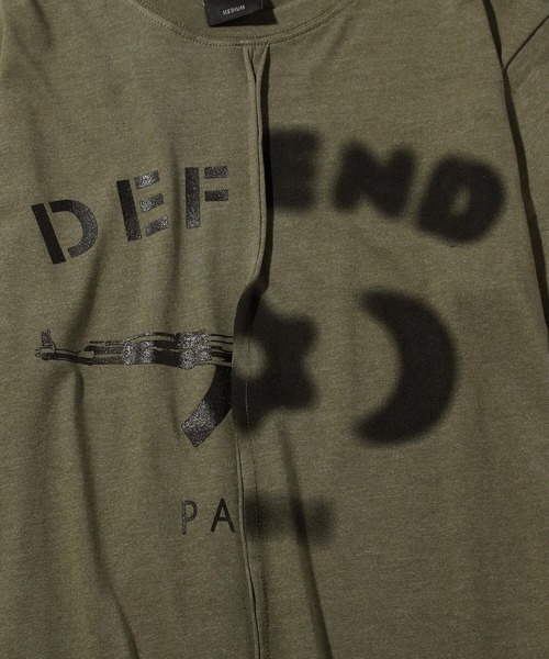 DEFEND PARIS（ディフェンド パリス）の「DEFEND PARIS(ディフェンド パリス)TEO  半袖Tシャツ（Tシャツ/カットソー・メンズ・ブラック/ホワイト/マルチ・X-LARGE/LARGE/MEDIUM）」の8枚目の写真