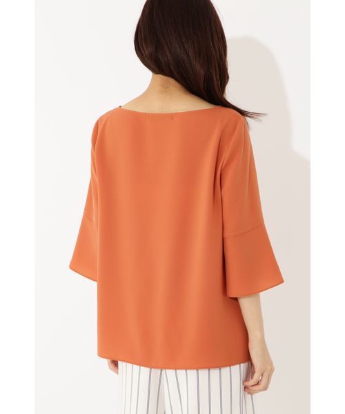 22 OCTOBRE（ヴァンドゥ－オクトーブル）の「◆スリットブラウス（シャツ/ブラウス・レディース・グレー/オレンジ/ブルー・38）」の6枚目の写真