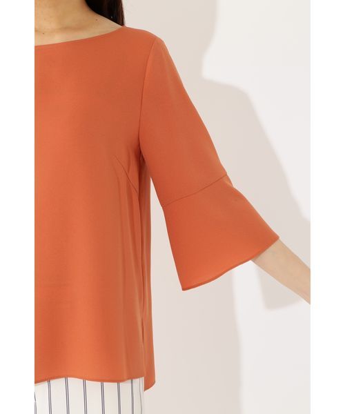 22 OCTOBRE（ヴァンドゥ－オクトーブル）の「◆スリットブラウス（シャツ/ブラウス・レディース・グレー/オレンジ/ブルー・38）」の9枚目の写真