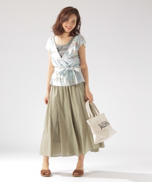 reyn spooner（レインスプーナー）の「【reyn spooner(レインスプーナー) × BAYFLOW】カシュクールシャツ 18SS（シャツ/ブラウス・レディース・スカイブルー/ブルー・MEDIUM/SMALL）」の3枚目の写真