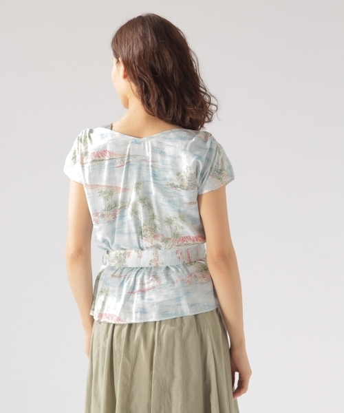 reyn spooner（レインスプーナー）の「【reyn spooner(レインスプーナー) × BAYFLOW】カシュクールシャツ 18SS（シャツ/ブラウス・レディース・スカイブルー/ブルー・MEDIUM/SMALL）」の7枚目の写真