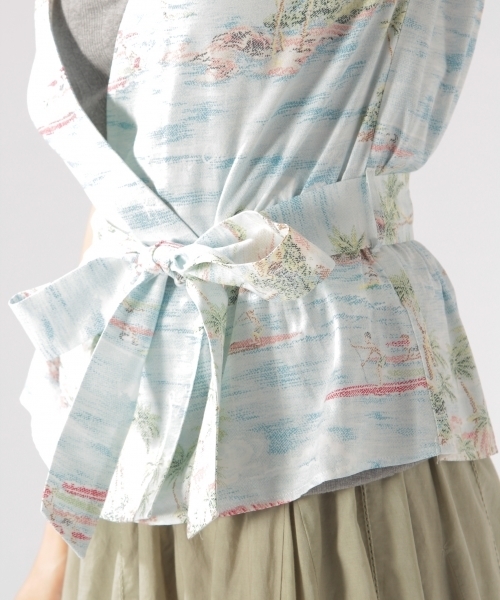 reyn spooner（レインスプーナー）の「【reyn spooner(レインスプーナー) × BAYFLOW】カシュクールシャツ 18SS（シャツ/ブラウス・レディース・スカイブルー/ブルー・MEDIUM/SMALL）」の10枚目の写真