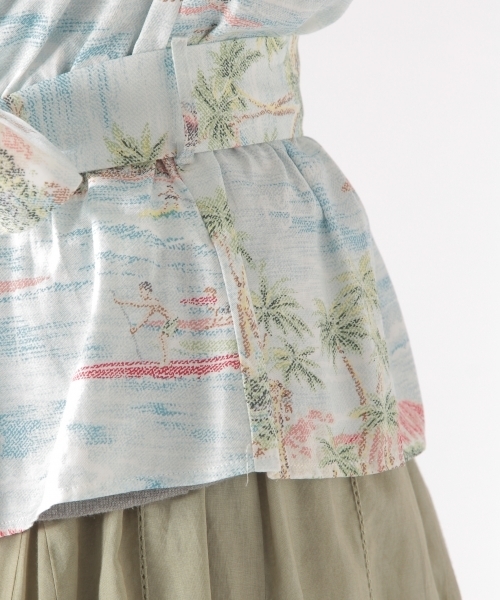 reyn spooner（レインスプーナー）の「【reyn spooner(レインスプーナー) × BAYFLOW】カシュクールシャツ 18SS（シャツ/ブラウス・レディース・スカイブルー/ブルー・MEDIUM/SMALL）」の8枚目の写真