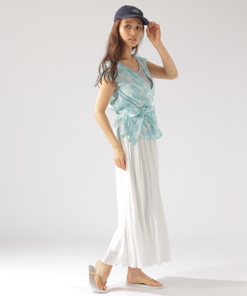 reyn spooner（レインスプーナー）の「【reyn spooner(レインスプーナー) × BAYFLOW】カシュクールシャツ 18SS（シャツ/ブラウス・レディース・スカイブルー/ブルー・MEDIUM/SMALL）」の17枚目の写真