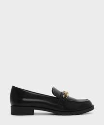 CHARLES & KEITH | チェーンディテールローファー / CHAIN DETAIL LOAFERS(ローファー)