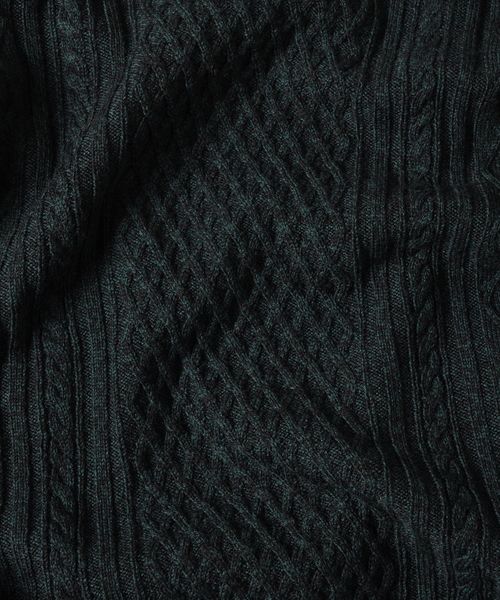 SHIPS（シップス）の「SC: 9ゲージ ランダム/アラン クルーネック ニット□（ニット/セーター・メンズ・ホワイト/グレー/ネイビー/グリーン/ブルー/バーガンディー・SMALL/MEDIUM/LARGE/X-LARGE）」の15枚目の写真