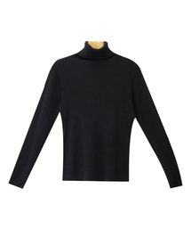 andme | タートルネック リブニット トップス 長袖 セーター(ニット/セーター)