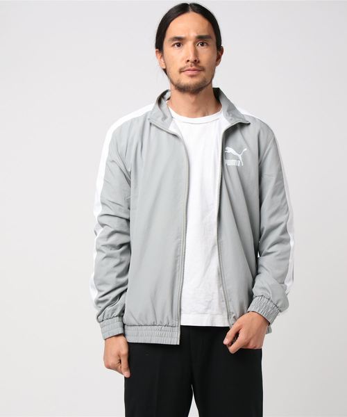 セール Puma プーマ M Iconic T7 ウーブン トラックジャケット 85ライムストーン スウェット Puma プーマ のファッション通販 Zozotown
