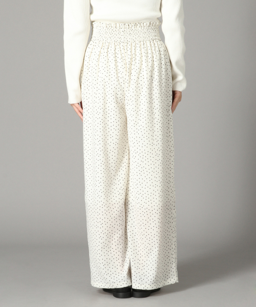LOWRYS FARM（ローリーズファーム）の「ドットハイウエストパンツ　824893（その他パンツ・レディース・アイボリー/ブラック・FREE）」の12枚目の写真