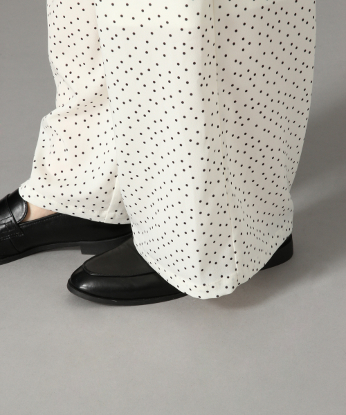 LOWRYS FARM（ローリーズファーム）の「ドットハイウエストパンツ　824893（その他パンツ・レディース・アイボリー/ブラック・FREE）」の7枚目の写真