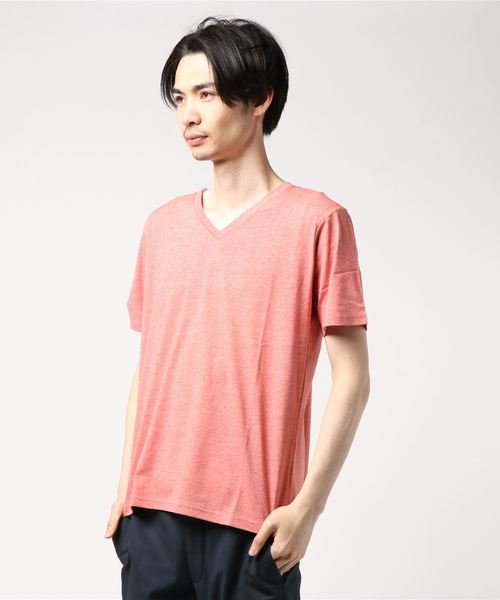 LB/S (エルビーエス)の「ZERO STAIN 無地VネックT(Tシャツ/カットソー・メンズ・ホワイト/ブラック/ベージュ/レッド/ブルー/ミント/杢グレー・SMALL/MEDIUM/LARGE/X-LARGE)」の7枚目の写真