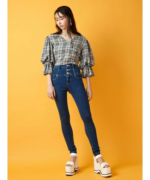 EMODA（エモダ）の「バルキースリーブシャツトップ（シャツ/ブラウス・レディース・ブラック/その他/ホワイト・FREE）」の10枚目の写真