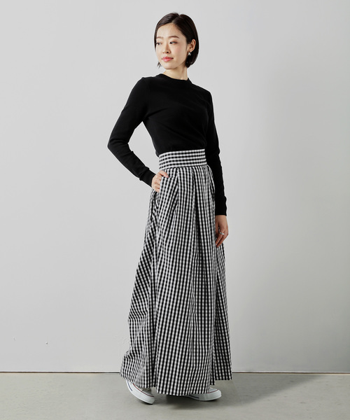 ZOZO（ゾゾ）の「ホールガーメントコットンクルーネックニットプルオーバー（パターンオーダー）／ブラック[WOMEN]（ニット/セーター・レディース・ブラック・マルチサイズ）」の2枚目の写真