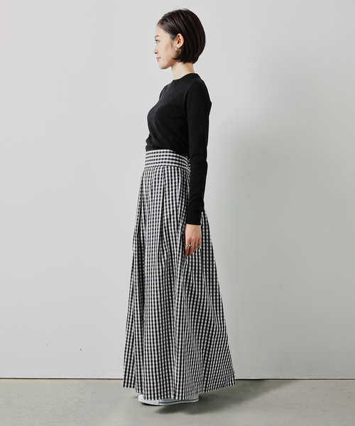 ZOZO（ゾゾ）の「ホールガーメントコットンクルーネックニットプルオーバー（パターンオーダー）／ブラック[WOMEN]（ニット/セーター・レディース・ブラック・マルチサイズ）」の8枚目の写真