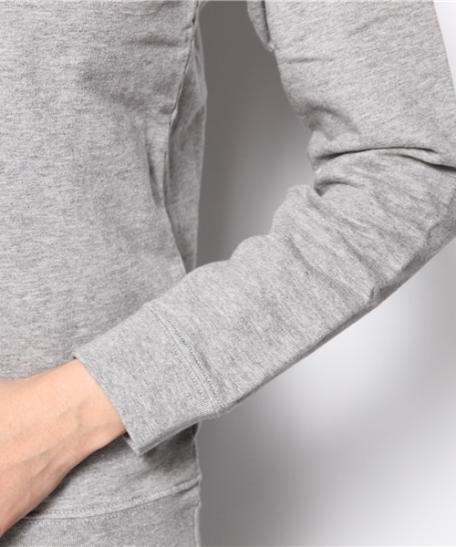 BEAMS BOY(ビームスボーイ)の「○BEAMS BOY / ミニ 裏毛 前V クルーネック(スウェット・レディース・ホワイト/グレー/ピンク・ONE SIZE)」の8枚目の写真