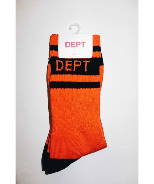 DEPT(デプト)の「DEPT LINE SOX(ソックス/靴下)」|オレンジ