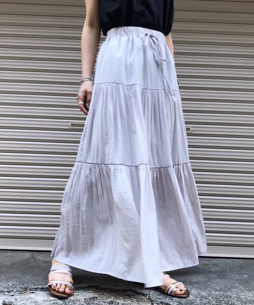 Pageboy ページボーイ の サテンティアードスカート スカート Wear