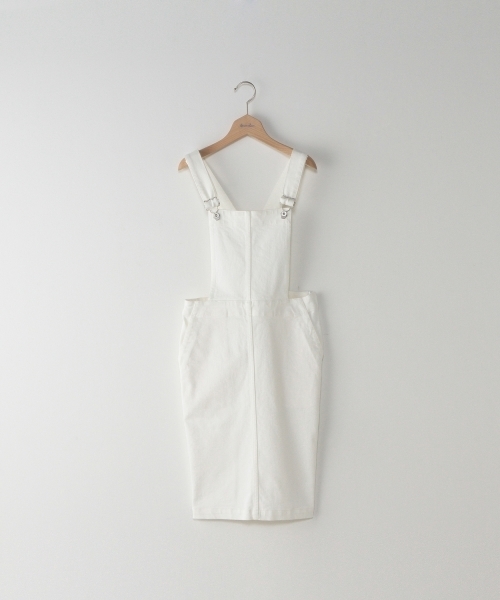 BEAUTY&YOUTH UNITED ARROWS(ビューティーアンドユースユナイテッドアローズ)の「<steven alan> COTTON SALOPETTE/サロペット(サロペット/オーバーオール・レディース・ブラック/ネイビー/ホワイト・MEDIUM/SMALL)」の1枚目の写真