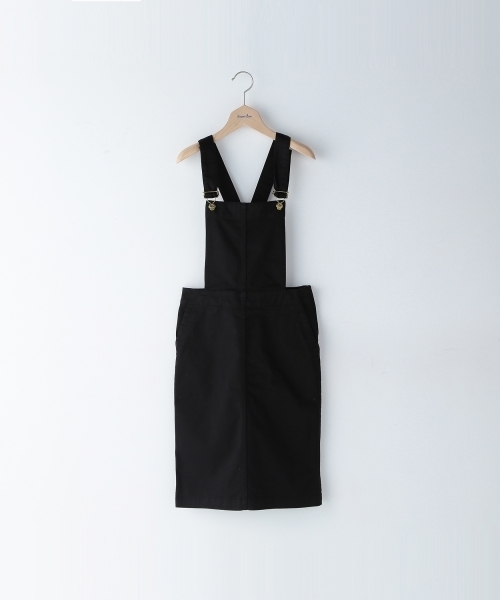 BEAUTY&YOUTH UNITED ARROWS(ビューティーアンドユースユナイテッドアローズ)の「<steven alan> COTTON SALOPETTE/サロペット(サロペット/オーバーオール・レディース・ブラック/ネイビー/ホワイト・MEDIUM/SMALL)」の2枚目の写真