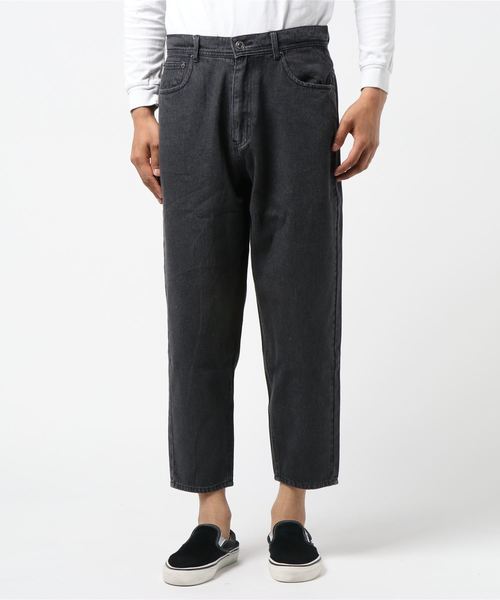 Beno（ビーノ）の「ワイド テーパード バギー テーパード デニムパンツ (10oz DENIM)（デニムパンツ・メンズ・ブラック/ライトブラック/ワンウォッシュ/ライトインディゴブルー/ブルー/ライトブルー・S/M/L）」の15枚目の写真