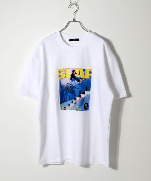 A'GEM9(エージェムナイン)の「フロントフォト半袖カットソー/Tシャツ(Tシャツ/カットソー・メンズ・ホワイト/ブラック・FREE)」の11枚目の写真