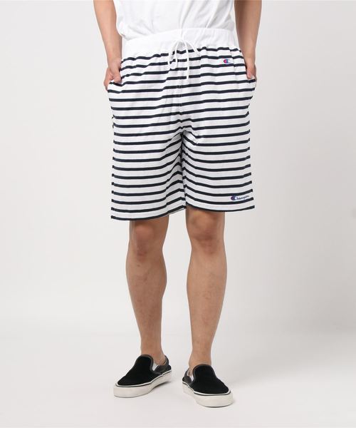Champion（チャンピオン）の「Champion/チャンピオン カットソー ボーダー ショートパンツ/ ハーフパンツ/ ショーツ/ルームウェア/ワンマイルウェア（その他パンツ・メンズ・ブラック/ネイビー/グレー/ホワイト・M/XL/L）」の11枚目の写真