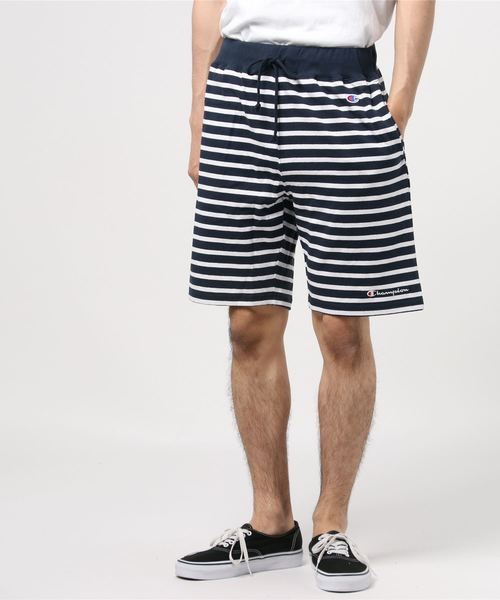 Champion（チャンピオン）の「Champion/チャンピオン カットソー ボーダー ショートパンツ/ ハーフパンツ/ ショーツ/ルームウェア/ワンマイルウェア（その他パンツ・メンズ・ブラック/ネイビー/グレー/ホワイト・M/XL/L）」の13枚目の写真