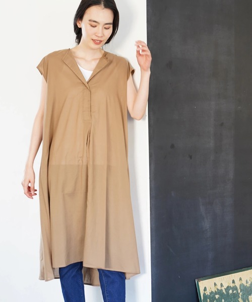 AMERICAN HOLIC(アメリカンホリック)の「newフレアノースリーブワンピ*(ワンピース・レディース・その他5/ベージュ/ブルー系その他5・FREE)」の1枚目の写真