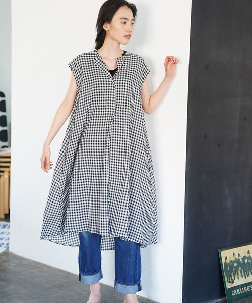 AMERICAN HOLIC(アメリカンホリック)の「newフレアノースリーブワンピ*(ワンピース・レディース・その他5/ベージュ/ブルー系その他5・FREE)」の11枚目の写真