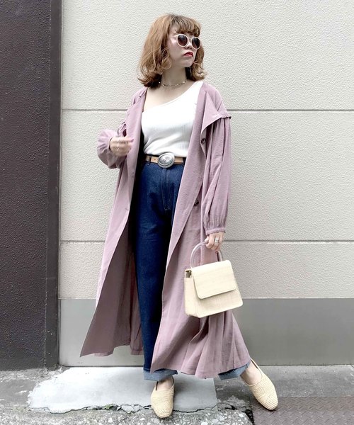 archives(アルシーヴ)の「2way袖ギャザーワンピース(ワンピース・レディース・ブラック/ベージュ/ピンク・MEDIUM)」の18枚目の写真