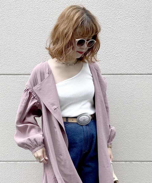 archives(アルシーヴ)の「2way袖ギャザーワンピース(ワンピース・レディース・ブラック/ベージュ/ピンク・MEDIUM)」の20枚目の写真